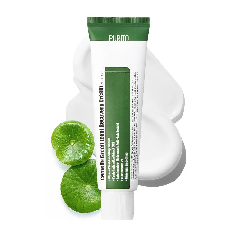PURITO Centella Green Level Recovery Cream for glowing, healthy skin