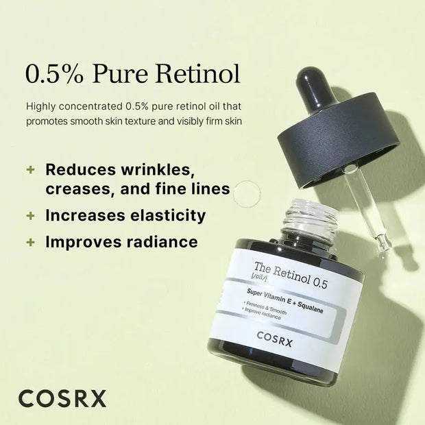Cosrx-The Retinol 0.5 Oil 20ml - LABELLEVIEBOUTIQUE 