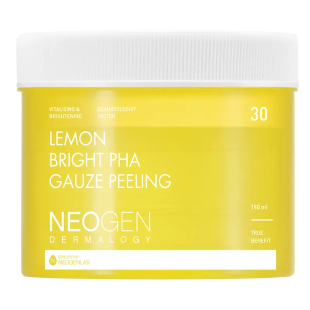 NEOGEN DERMALOGY Lemon Bright PHA Gauze Peeling Pads for Radiant Skin