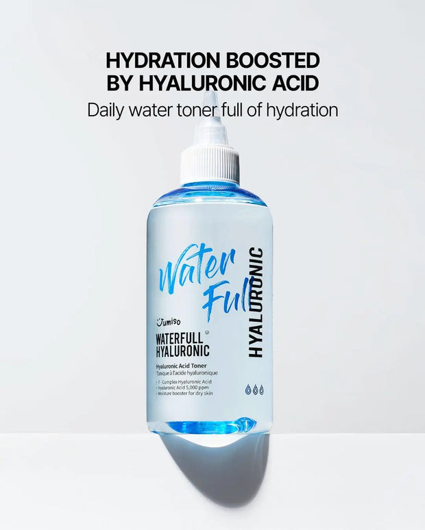 JUMISO Waterfull Hyaluronic Toner 250ml - Korean Skincare Essential for Deep Hydration