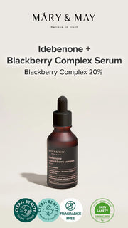 Mary&May Idebenone + Blackberry Complex Serum bottle"