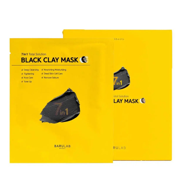 BARULAB-7 IN 1 TOTAL SOLUTION BLACK CLAY MASK - 18g x 5pcs - LABELLEVIEBOUTIQUE 