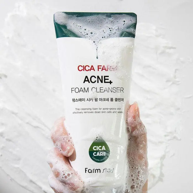 Farmstay-Cica Farm Acne Foam Cleanser 180ml - LABELLEVIEBOUTIQUE 