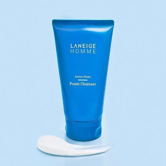 Laneige-Homme Active Water Foam Cleanser 150ml - LABELLEVIEBOUTIQUE 
