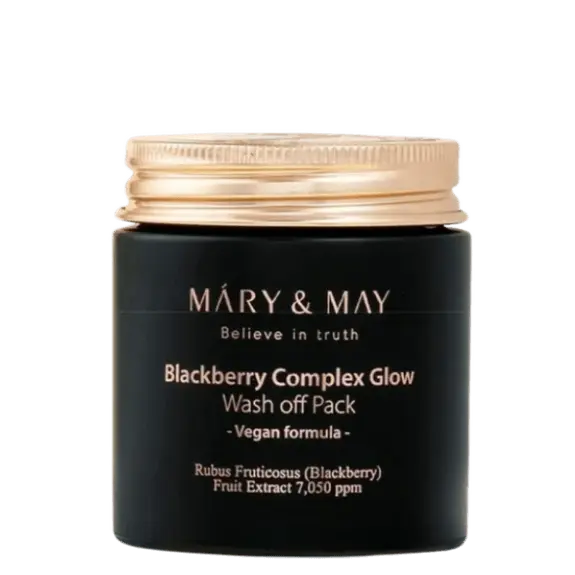MARY & MAY-Blackberry Complex Glow Wash off Pack 125g - LABELLEVIEBOUTIQUE 
