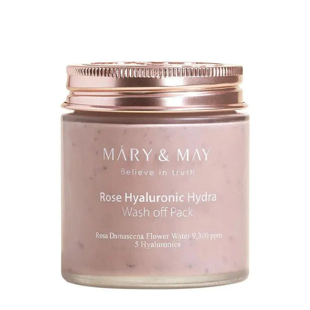 MARY & MAY-Rose Hyaluronic Hydra Wash Off Pack 125g - LABELLEVIEBOUTIQUE 